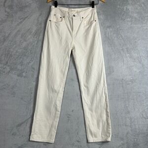 Levis Low Pro Straight Jeans 25 Casual Minimalist 90s Canvas Denim Y2K Coastal